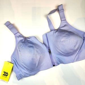 New Workout Bra Purple Lilac Running Bra All in Motion High Support Size 38B